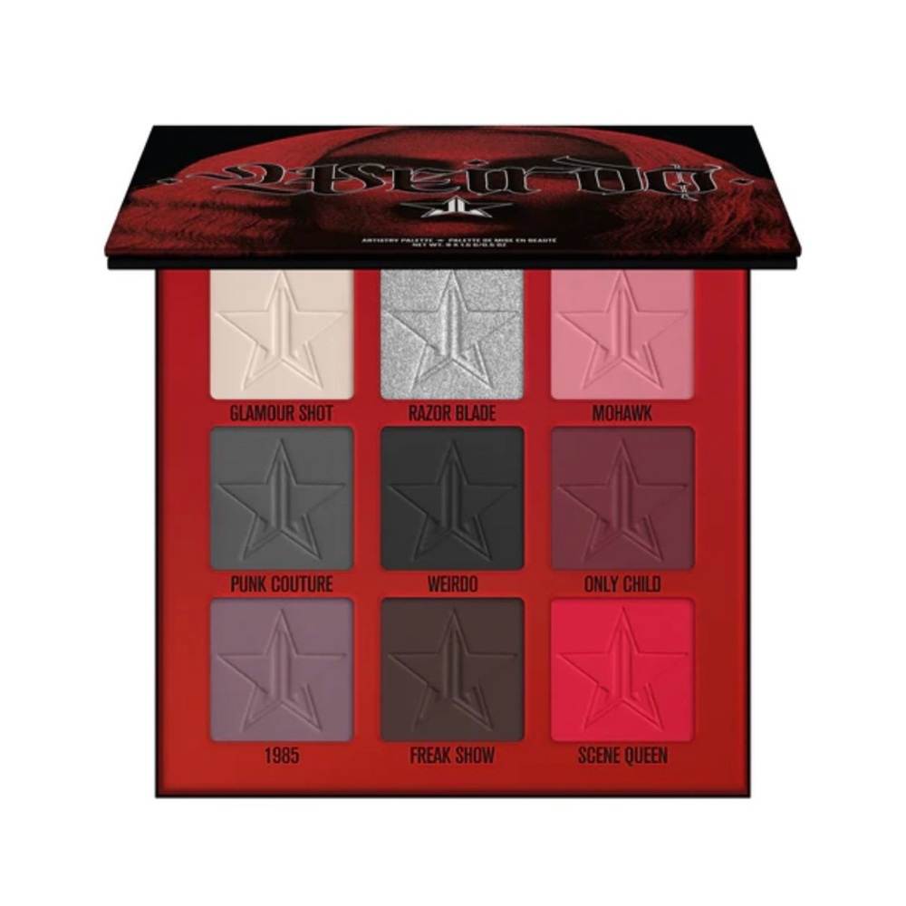 Jeffree Star Red and Gray Eyeshadow Palette